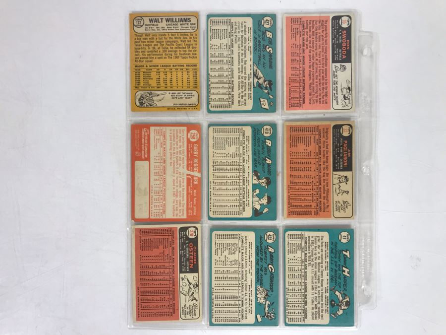 Vintage 1960s Baseball Cards - 9 Total With Plastic Card Sleeve [Photo 5]