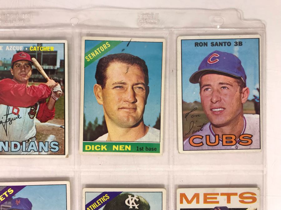 Vintage 1960s Baseball Cards - 8 Total With Plastic Card Sleeve [Photo 3]