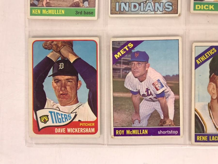 Vintage 1960s Baseball Cards - 8 Total With Plastic Card Sleeve [Photo 5]
