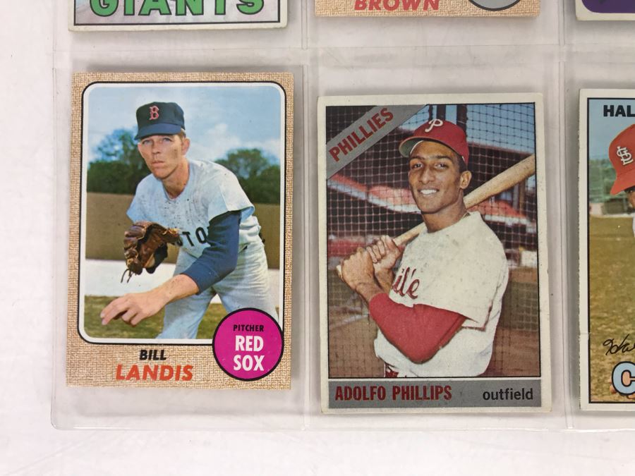 Vintage 1960s Baseball Cards - 8 Total With Plastic Card Sleeve [Photo 6]