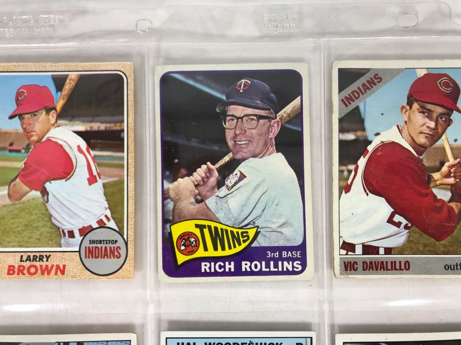 Vintage 1960s Baseball Cards - 8 Total With Plastic Card Sleeve [Photo 3]
