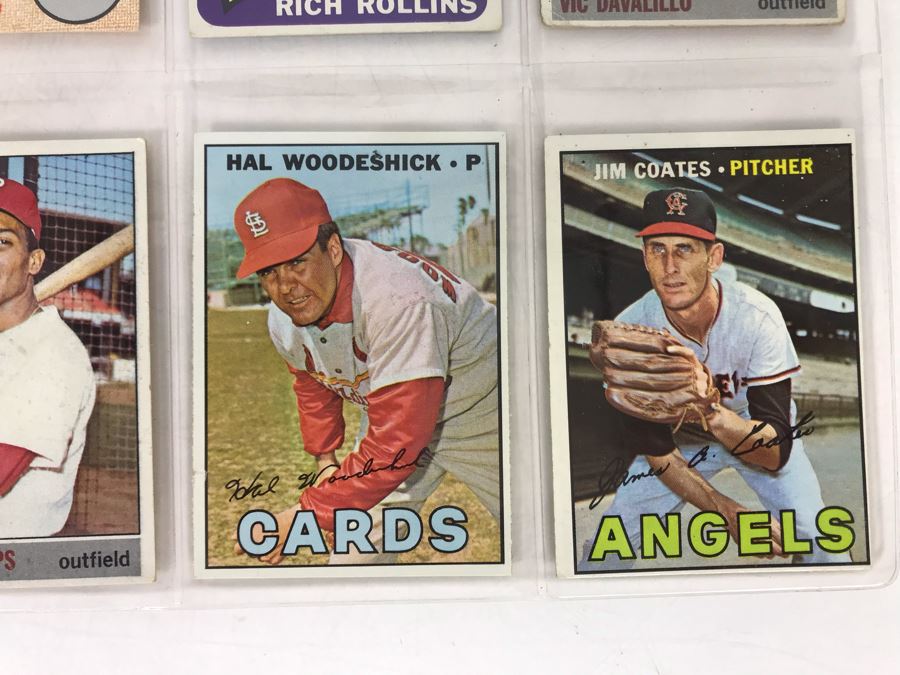 Vintage 1960s Baseball Cards - 8 Total With Plastic Card Sleeve [Photo 5]
