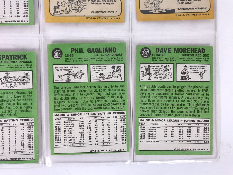 Vintage 1960s Baseball Cards - 8 Total With Plastic Card Sleeve [Photo 9]