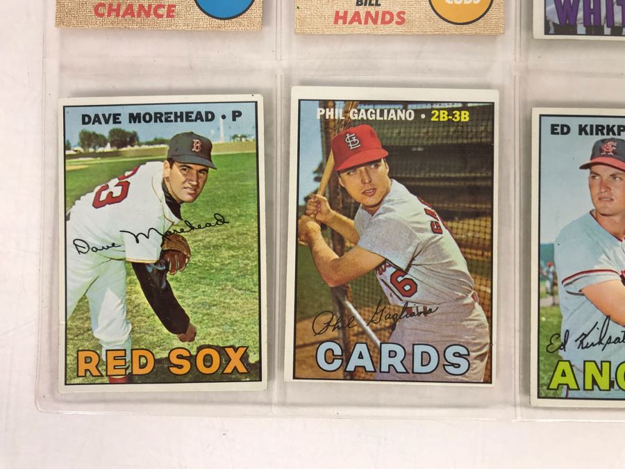 Vintage 1960s Baseball Cards - 8 Total With Plastic Card Sleeve [Photo 5]