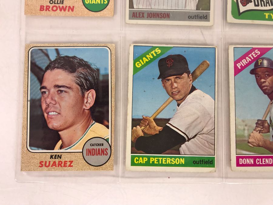 Vintage 1960s Baseball Cards - 8 Total With Plastic Card Sleeve [Photo 5]