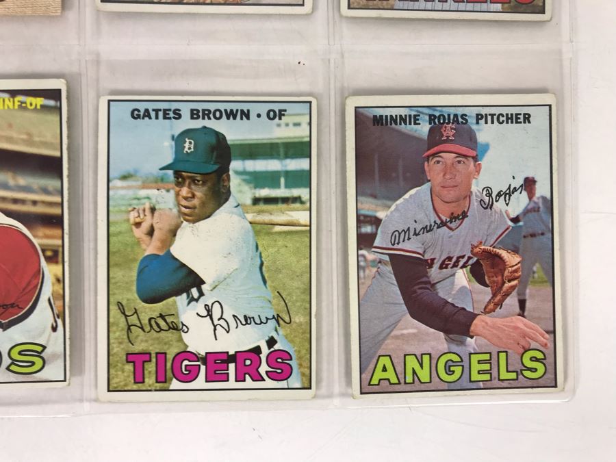 Vintage 1960s Baseball Cards - 8 Total With Plastic Card Sleeve [Photo 4]