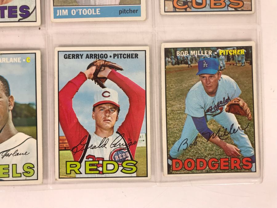 Vintage 1960s Baseball Cards - 8 Total With Plastic Card Sleeve [Photo 4]