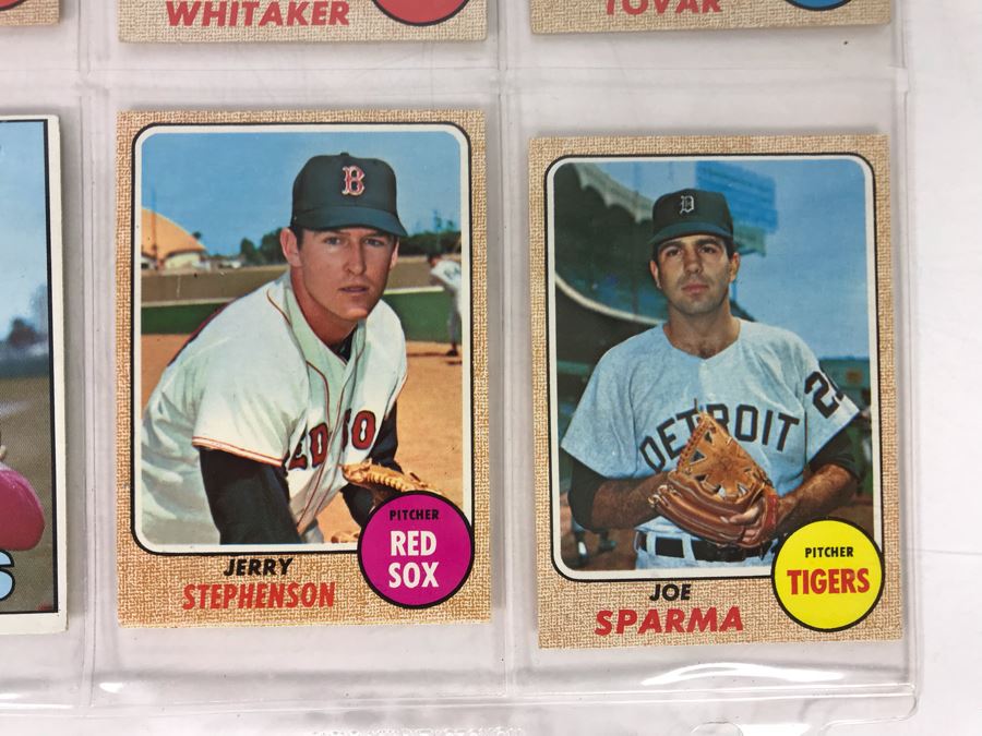 Vintage 1960s Baseball Cards - 8 Total With Plastic Card Sleeve [Photo 4]