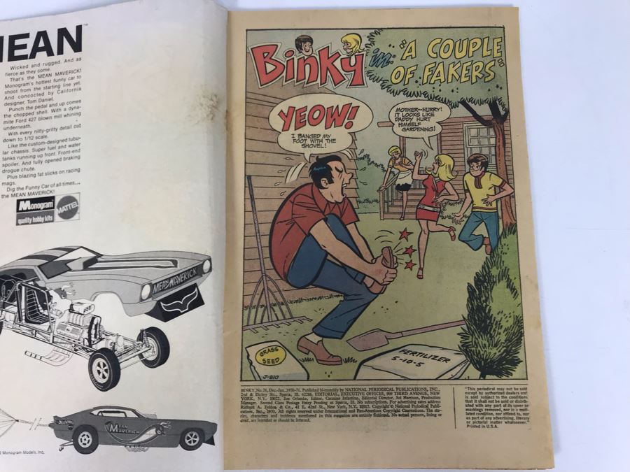 Vintage 1970 DC Comics Binky #76 [Photo 2]