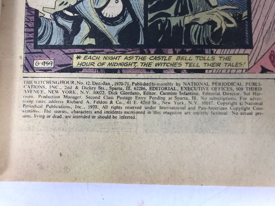 Vintage 1970 DC Comics The Witching Hour #12 [Photo 3]