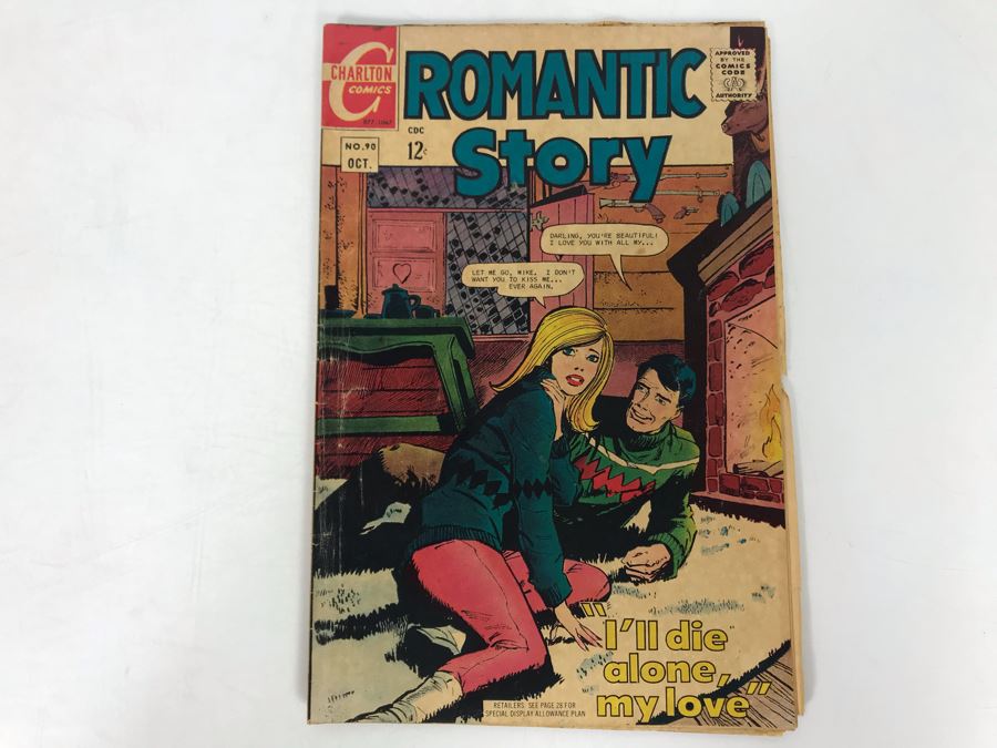 Vintage 1967 Charlton Comics Romantic Story #90 [Photo 1]