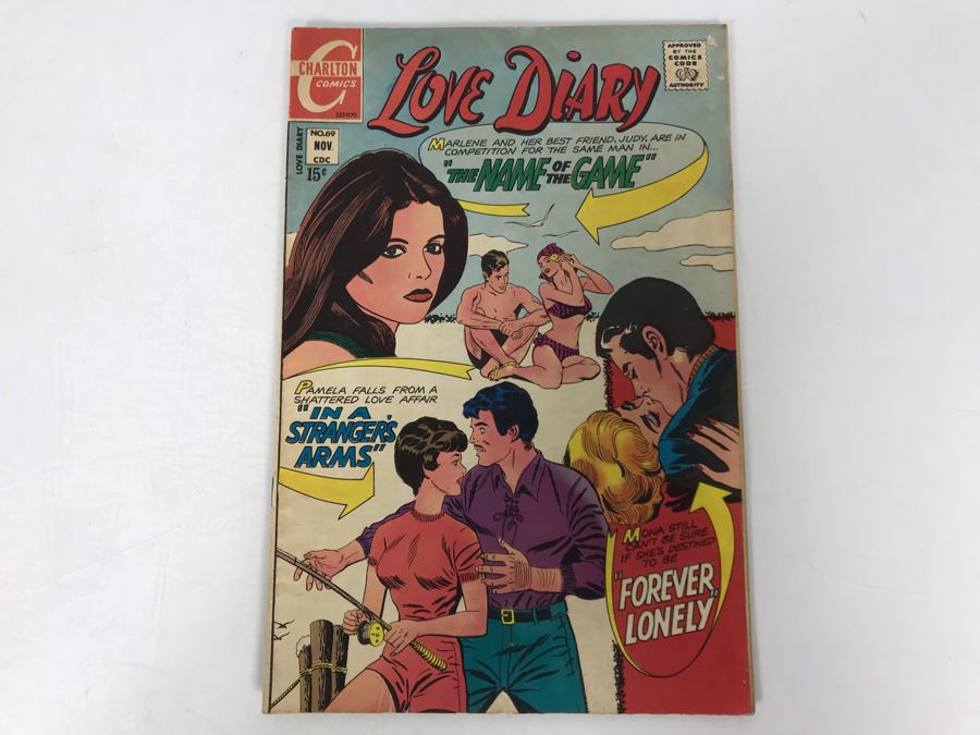 Vintage 1970 Charlton Comics Love Diary #69 [Photo 1]