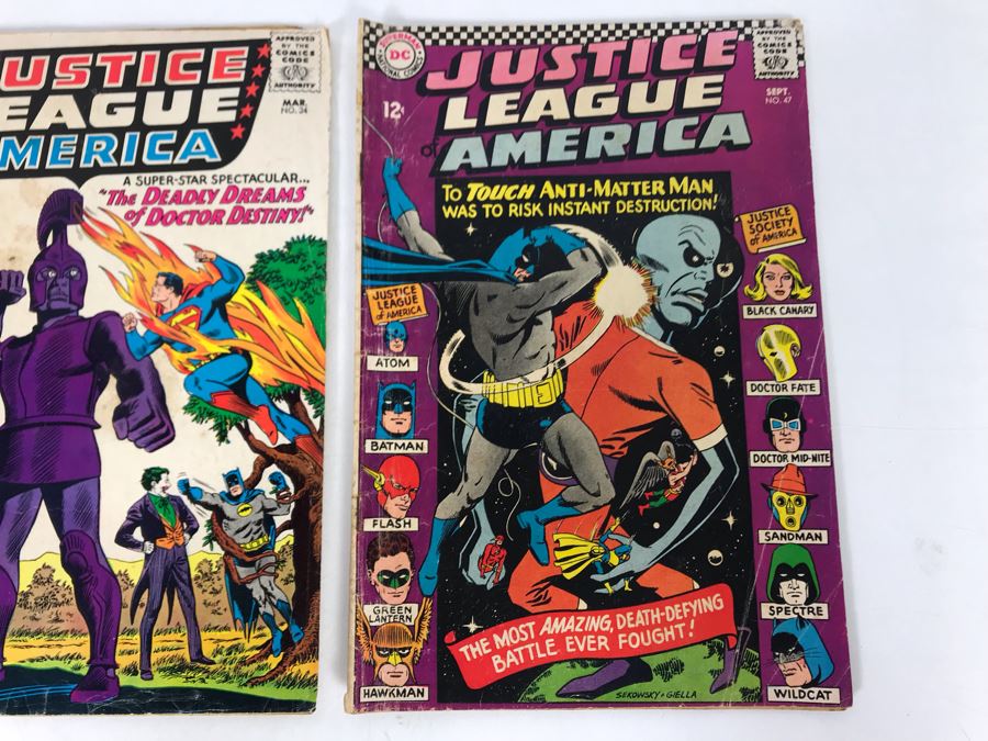 Vintage DC Comics Comic Books: Justic League Of America #34, 47 [Photo 3]