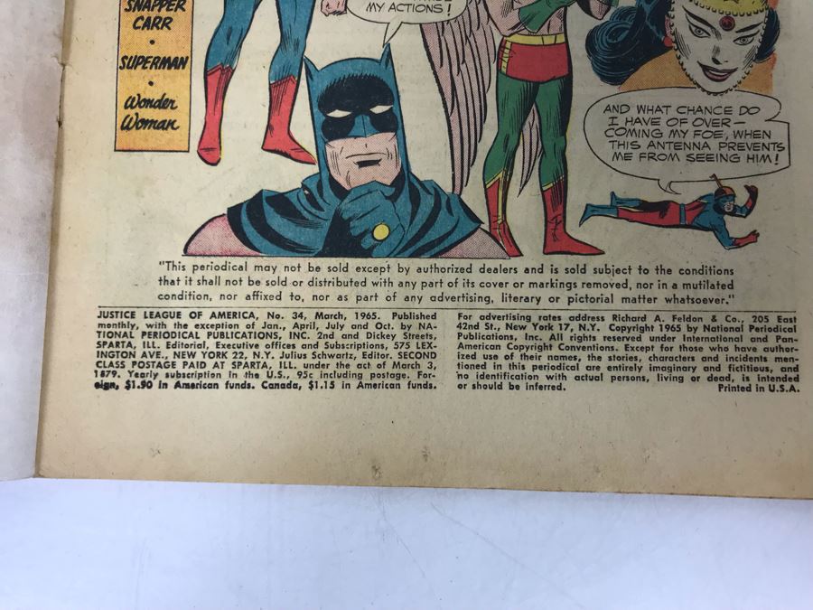Vintage DC Comics Comic Books: Justic League Of America #34, 47 [Photo 5]