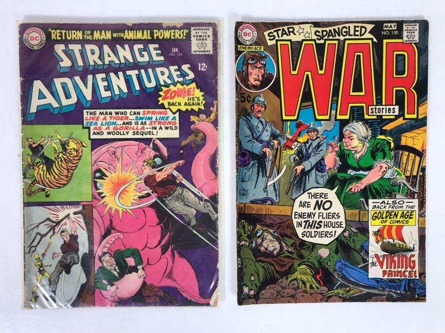 Vintage DC Comics Comic Books: Strange Adventures #184 And Star Spangled War #150 [Photo 1]