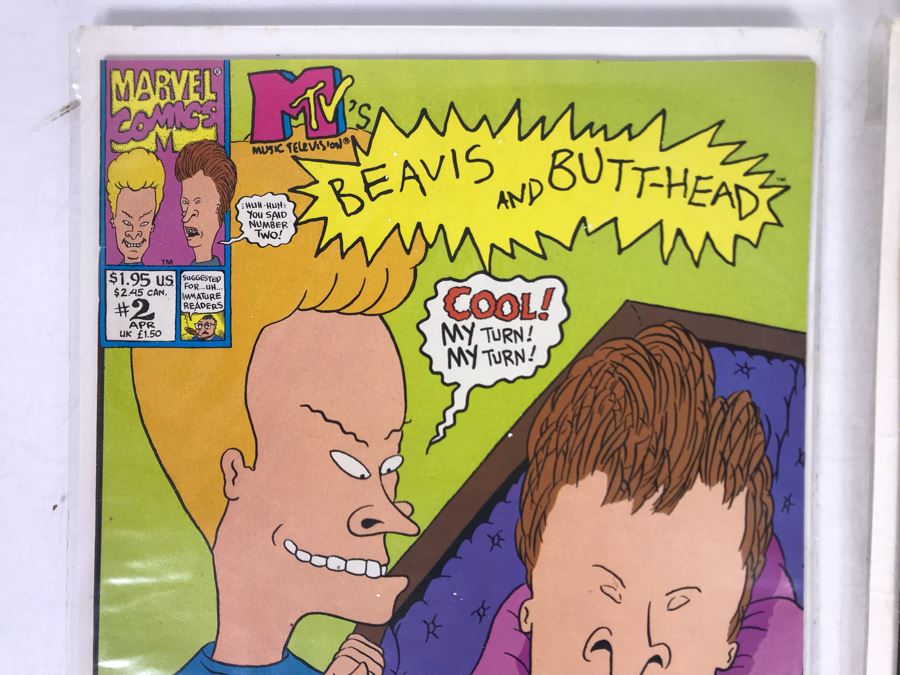 Vintage Marvel Comics MTVs Beavis And Butt-Head Comic Books #2, 4 [Photo 3]