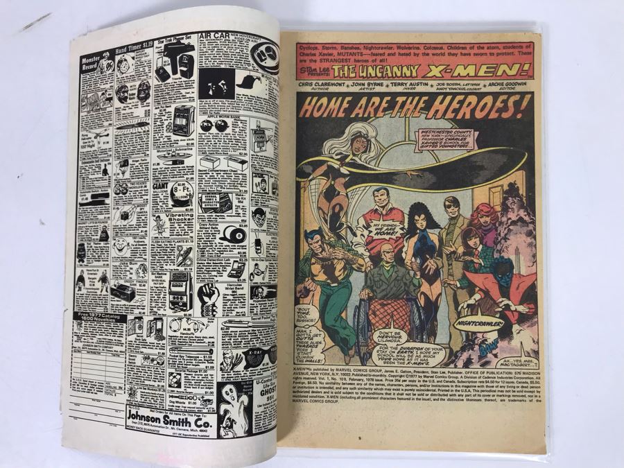 Vintage Marvel The Uncanny X-Men Comic Book #109 First Appearance of Weapon Alpha [Photo 4]