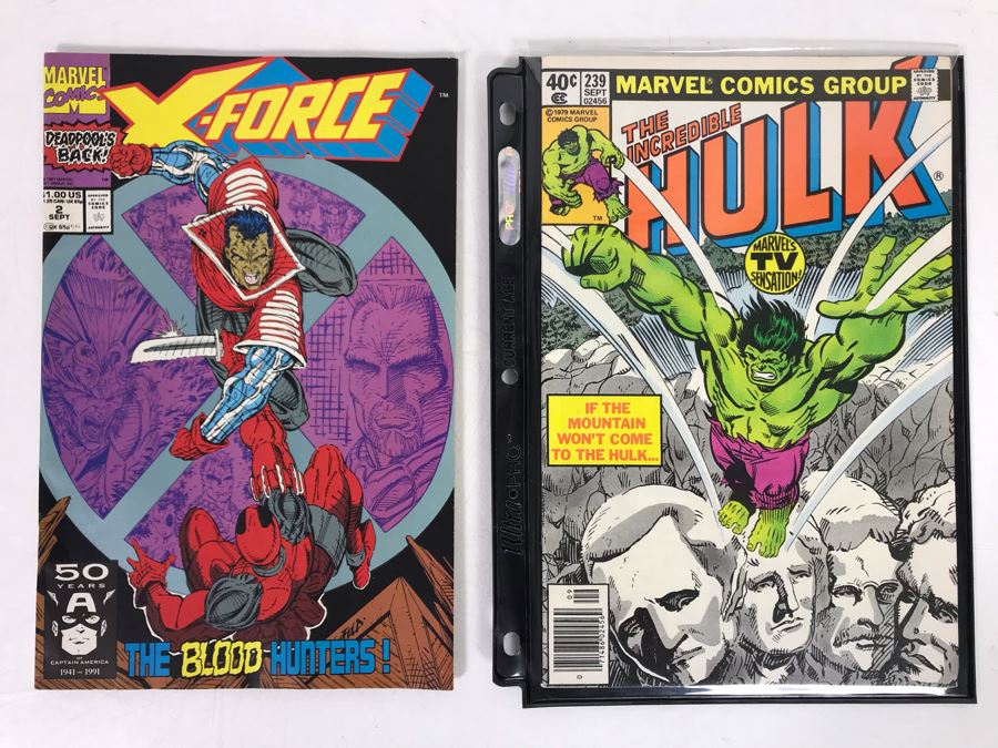 Vintage Comic Books: X-Force #2 Deadpool And The Incredible Hulk #239