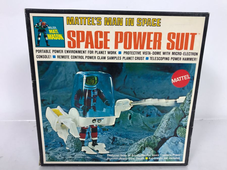 New In Box Vintage 1969 Mattel Major Matt Mason Man In Space Power Suit