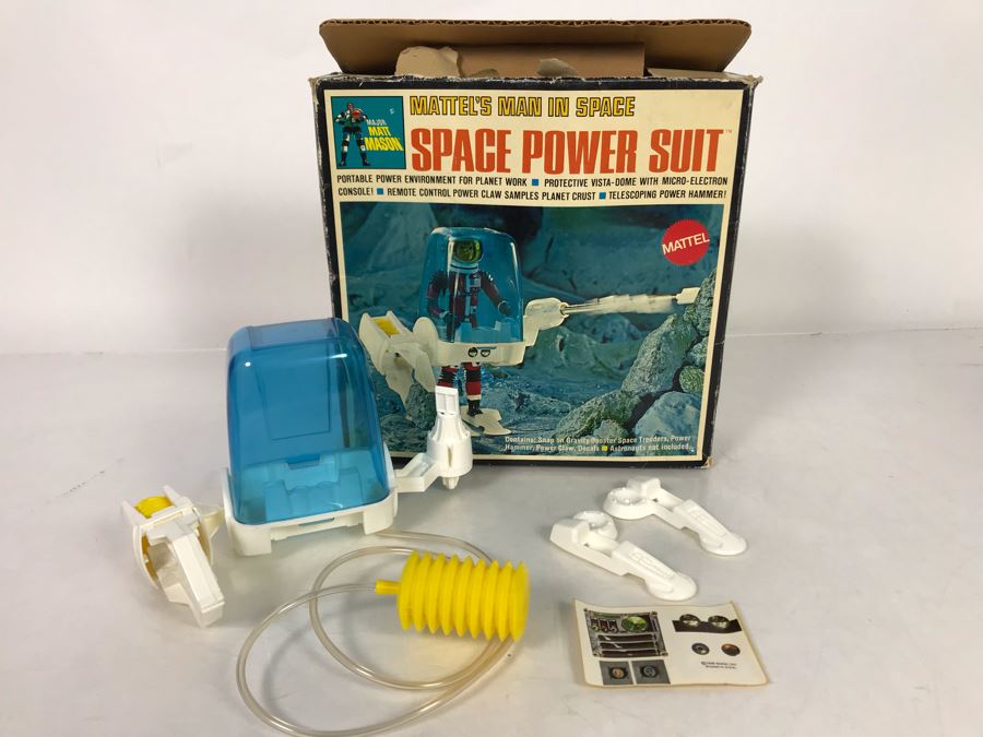Opened Box Vintage 1969 Mattel Major Matt Mason Man In Space Power Suit