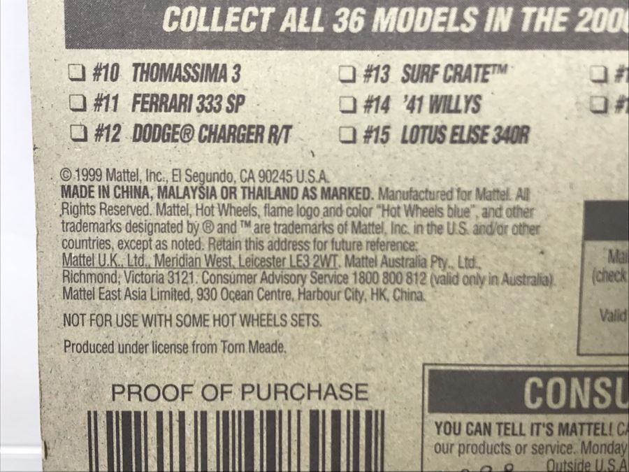 Signed New In Package Mattel Hot Wheels Thomassima 3 Car Signed By Designers [Photo 6]