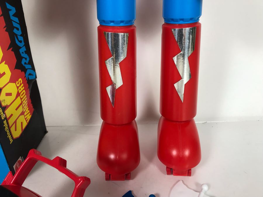 Vintage 1976 Like New With Box Mattel Shogun Warriors Dragun 23.5' Tall No. 9858 - See Photos For Damage To Wristband Of Star Shooter That Straps Onto Arm [Photo 7]