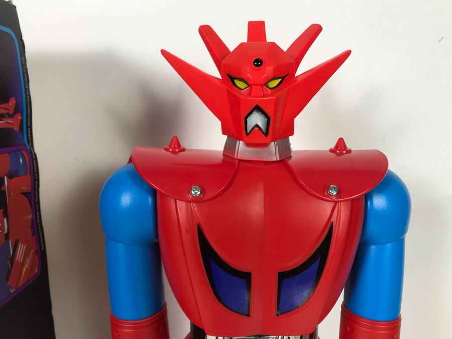 Vintage 1976 Like New With Box Mattel Shogun Warriors Dragun 23.5' Tall No. 9858 - See Photos For Damage To Wristband Of Star Shooter That Straps Onto Arm [Photo 6]