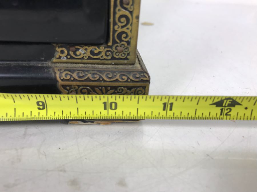 Vintage Asian Lacquer Wooden Jewelry Box With Pop-Up Mirror 11W X 14.5D X 7.5H [Photo 18]