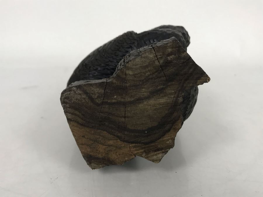 Vintage Hand Carved African Sculpture Of Man 9H [Photo 7]