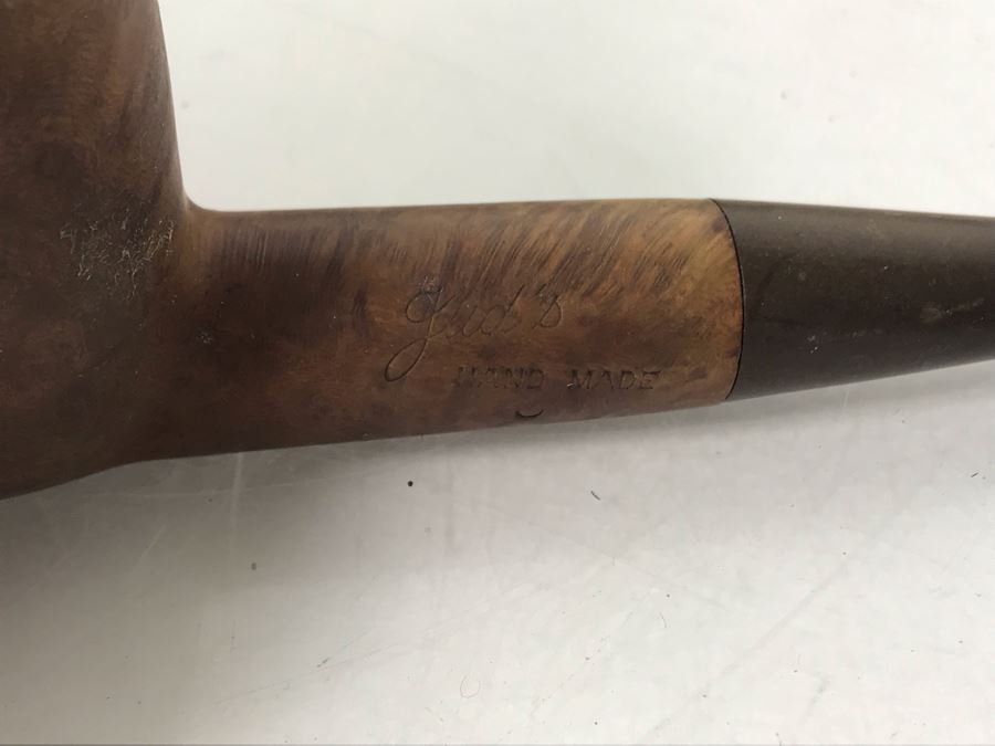 (3) Vintage Hand Carved Wooden Smoking Pipes And Vintage Climax Tin [Photo 12]