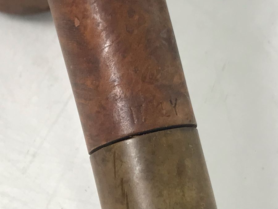 (3) Vintage Hand Carved Wooden Smoking Pipes And Vintage Climax Tin [Photo 9]