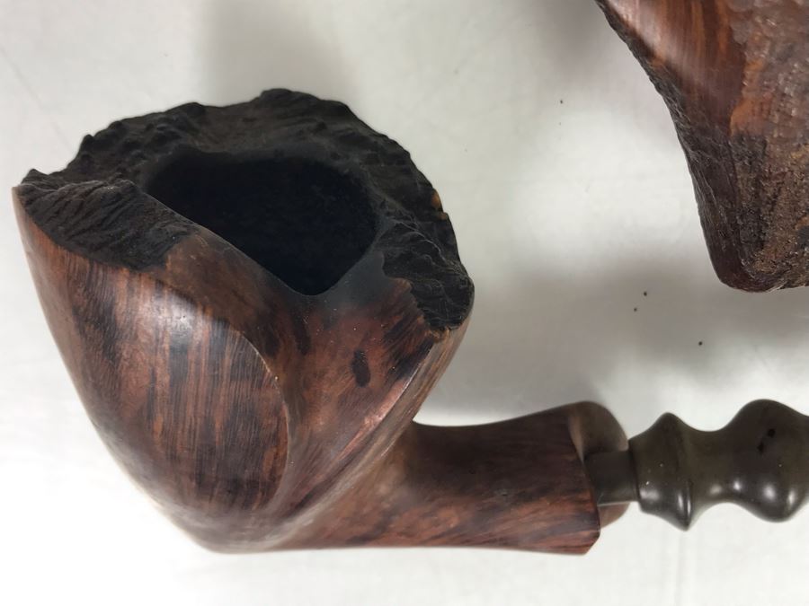 Pair Of Hand Carved Danish Ben Wade Smoking Pipes [Photo 6]