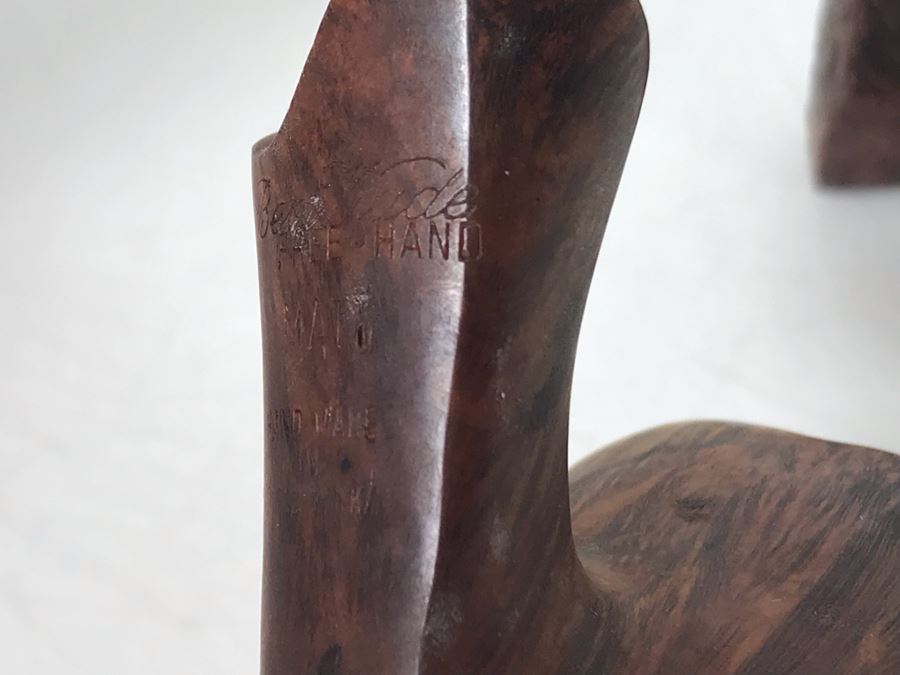 Pair Of Hand Carved Danish Ben Wade Smoking Pipes [Photo 10]