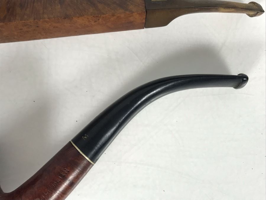 Pair Of Vintage Hand Made Wooden Smoking Pipes [Photo 4]