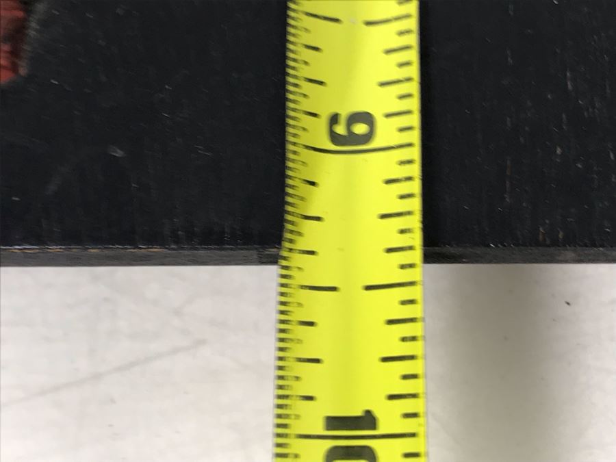 Antique Indian Cowboy Print In Vintage Wooden Frame With Native American Relief Peace Pipe 12 X 9.5 [Photo 10]