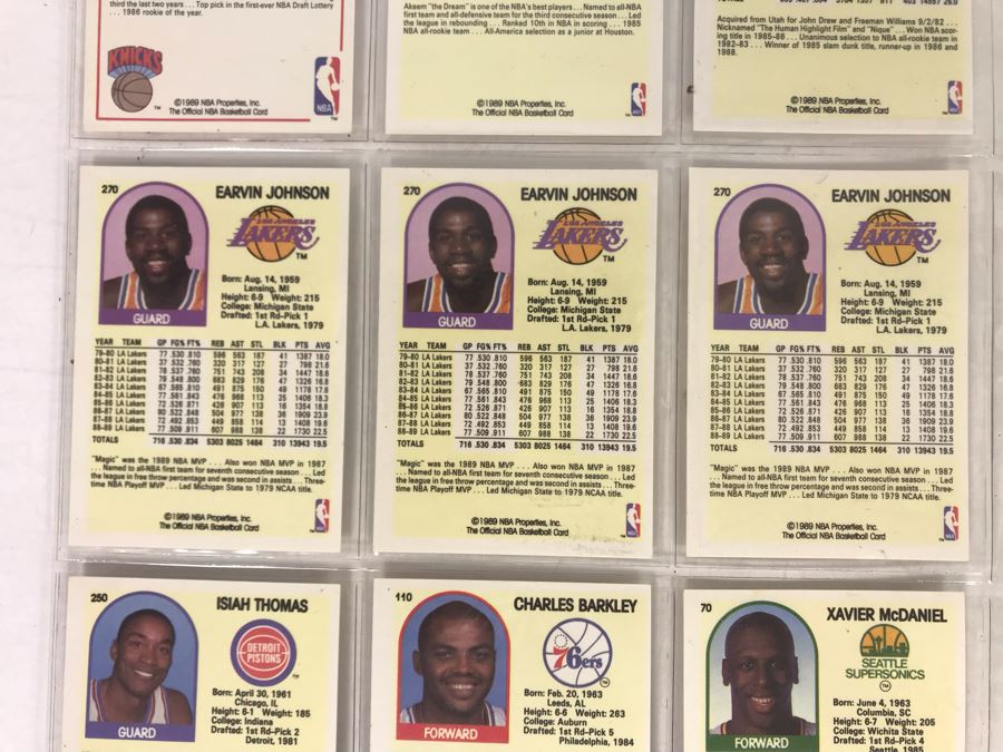 Vintage 1980s 1990s Basketball Cards: Dominique Wilkins, Patrick Ewing, Earving Magic Johnson, Charles Barkley [Photo 10]