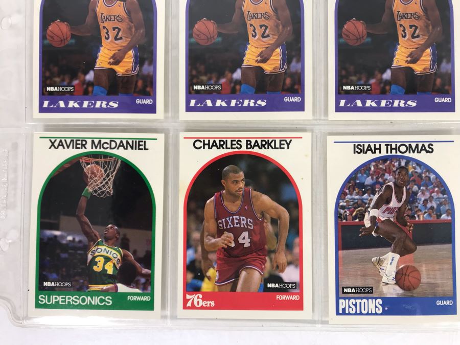 Vintage 1980s 1990s Basketball Cards: Dominique Wilkins, Patrick Ewing, Earving Magic Johnson, Charles Barkley [Photo 4]