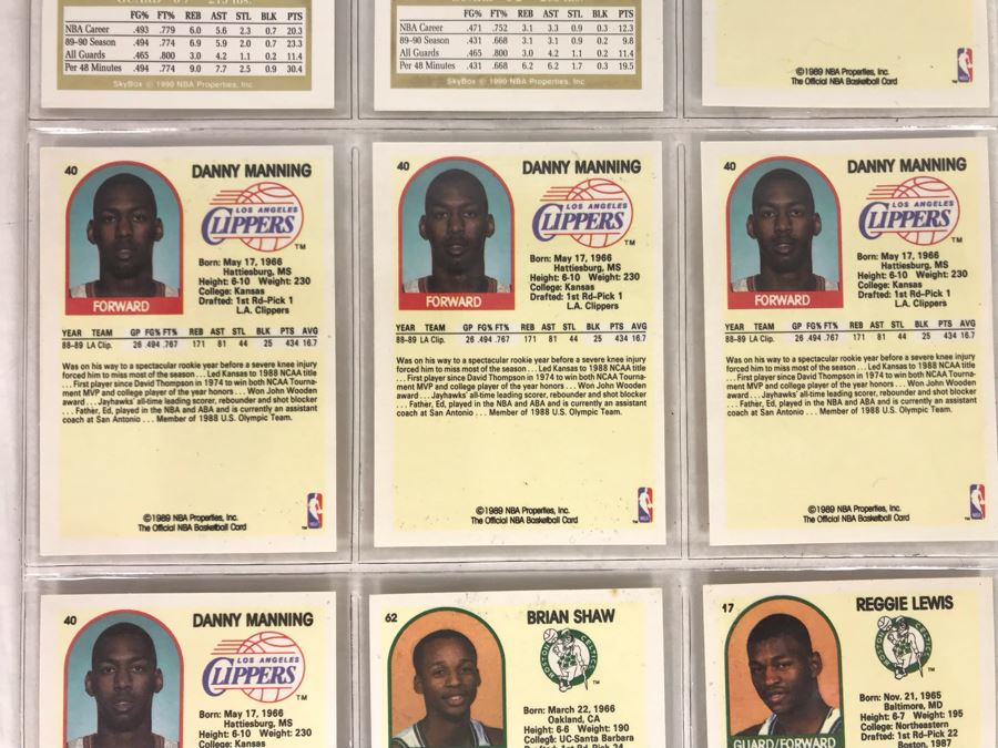 Vintage 1980s 1990s Basketball Cards: Dominique Wilkins, Patrick Ewing, Earving Magic Johnson, Charles Barkley [Photo 13]