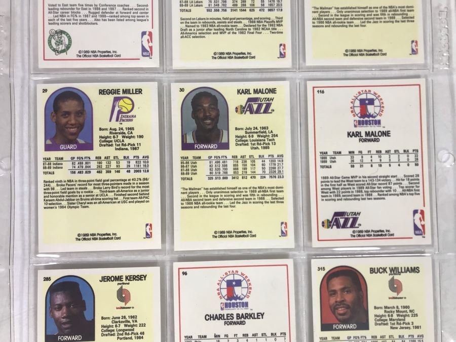 Vintage 1980s 1990s Basketball Cards: Clyde Drexler, Reggie Miller, Karl Malone, James Worthy, Kevin McHale, Charles Barkley [Photo 14]