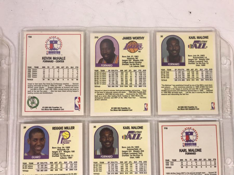 Vintage 1980s 1990s Basketball Cards: Clyde Drexler, Reggie Miller, Karl Malone, James Worthy, Kevin McHale, Charles Barkley [Photo 13]