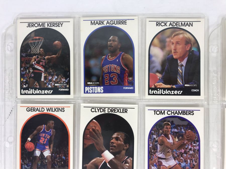 Vintage 1980s 1990s Basketball Cards: Clyde Drexler, Reggie Miller 