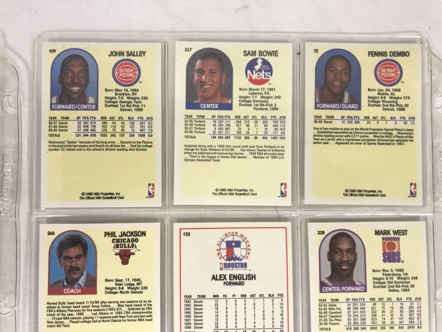 Vintage 1980s 1990s Basketball Cards: John Stockton, Chris Mullin, James Worthy, Kevin McHale, Phil Jackson [Photo 12]