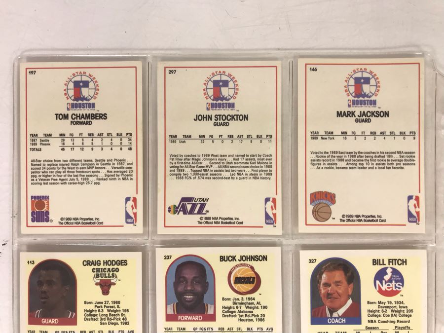 Vintage 1980s 1990s Basketball Cards: John Stockton, Chris Mullin, James Worthy, Kevin McHale, Phil Jackson [Photo 9]