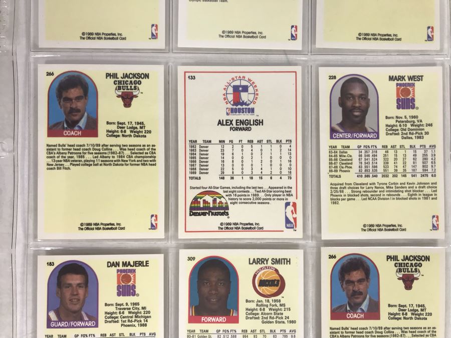 Vintage 1980s 1990s Basketball Cards: John Stockton, Chris Mullin, James Worthy, Kevin McHale, Phil Jackson [Photo 13]
