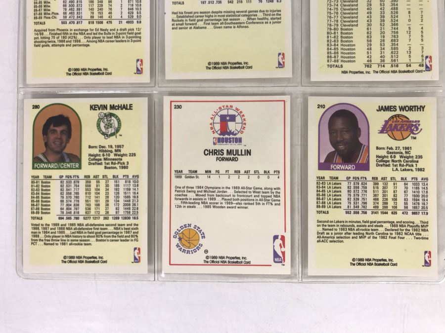 Vintage 1980s 1990s Basketball Cards: John Stockton, Chris Mullin, James Worthy, Kevin McHale, Phil Jackson [Photo 11]