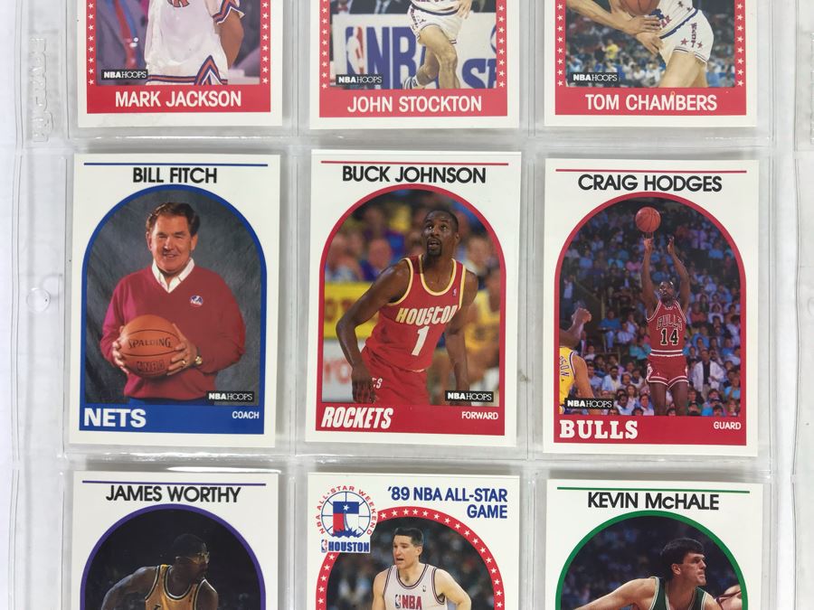 Vintage 1980s 1990s Basketball Cards: John Stockton, Chris Mullin, James Worthy, Kevin McHale, Phil Jackson [Photo 3]