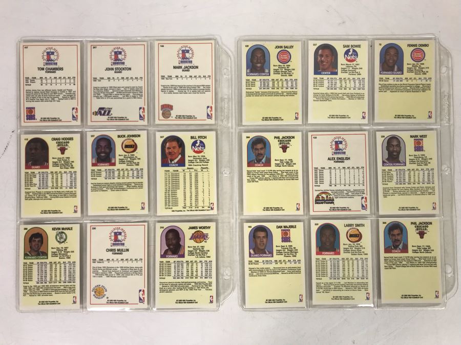 Vintage 1980s 1990s Basketball Cards: John Stockton, Chris Mullin, James Worthy, Kevin McHale, Phil Jackson [Photo 8]