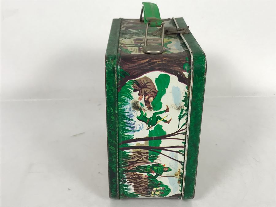 Vintage 1956 Robin Hood Metal Lunch Box (No Thermos) [Photo 5]