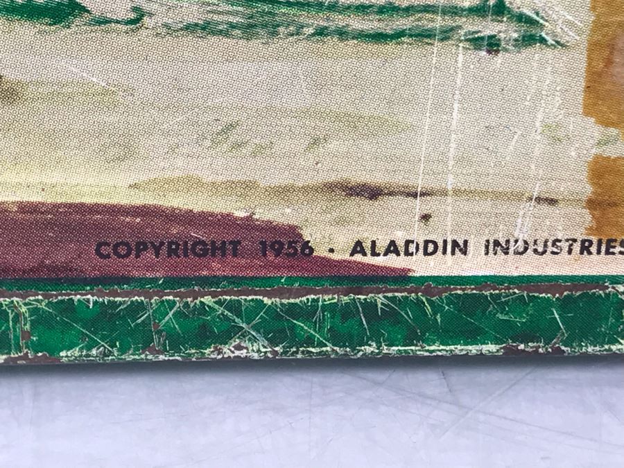 Vintage 1956 Robin Hood Metal Lunch Box (No Thermos) [Photo 4]