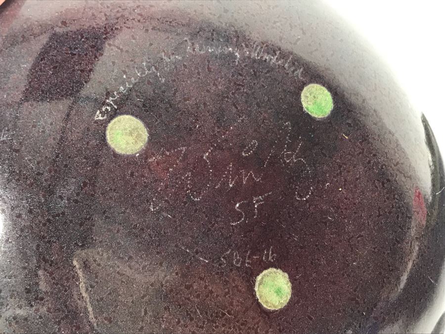 Pair Of Signed Art Metal Enamel Copper Plates 11R & 7R [Photo 10]